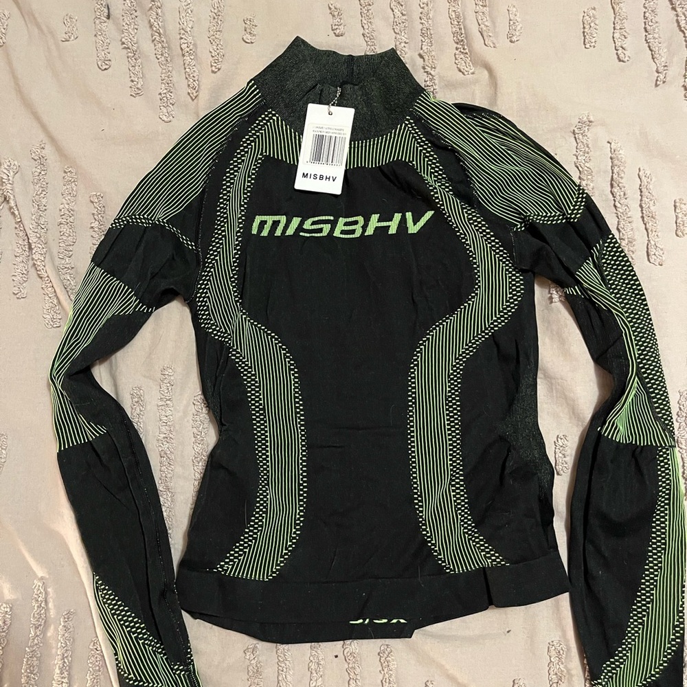 Black and Green Women's Top